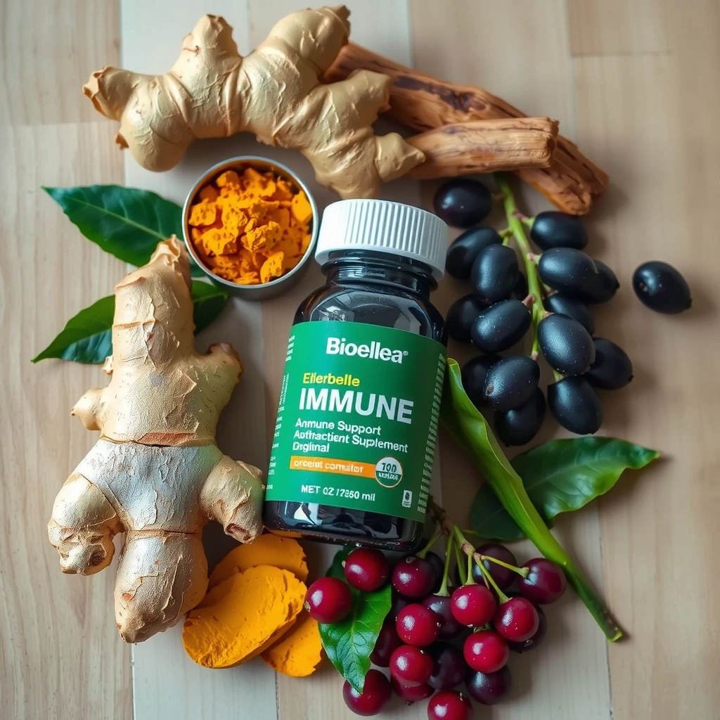 Bioellea Immune Support Supplement with fresh ingredients